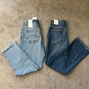 ❗️SOLD❗️Two Zara High-Rise Jeans